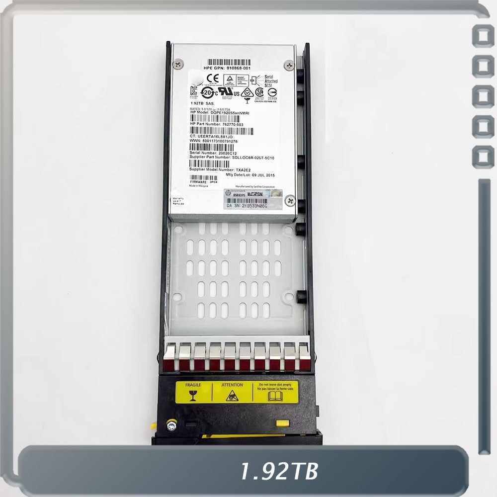 SSD HP 3PAR 8000 1.92T SAS 2.5 K2P89BA 810771-001 ָ Ʈ ũ 